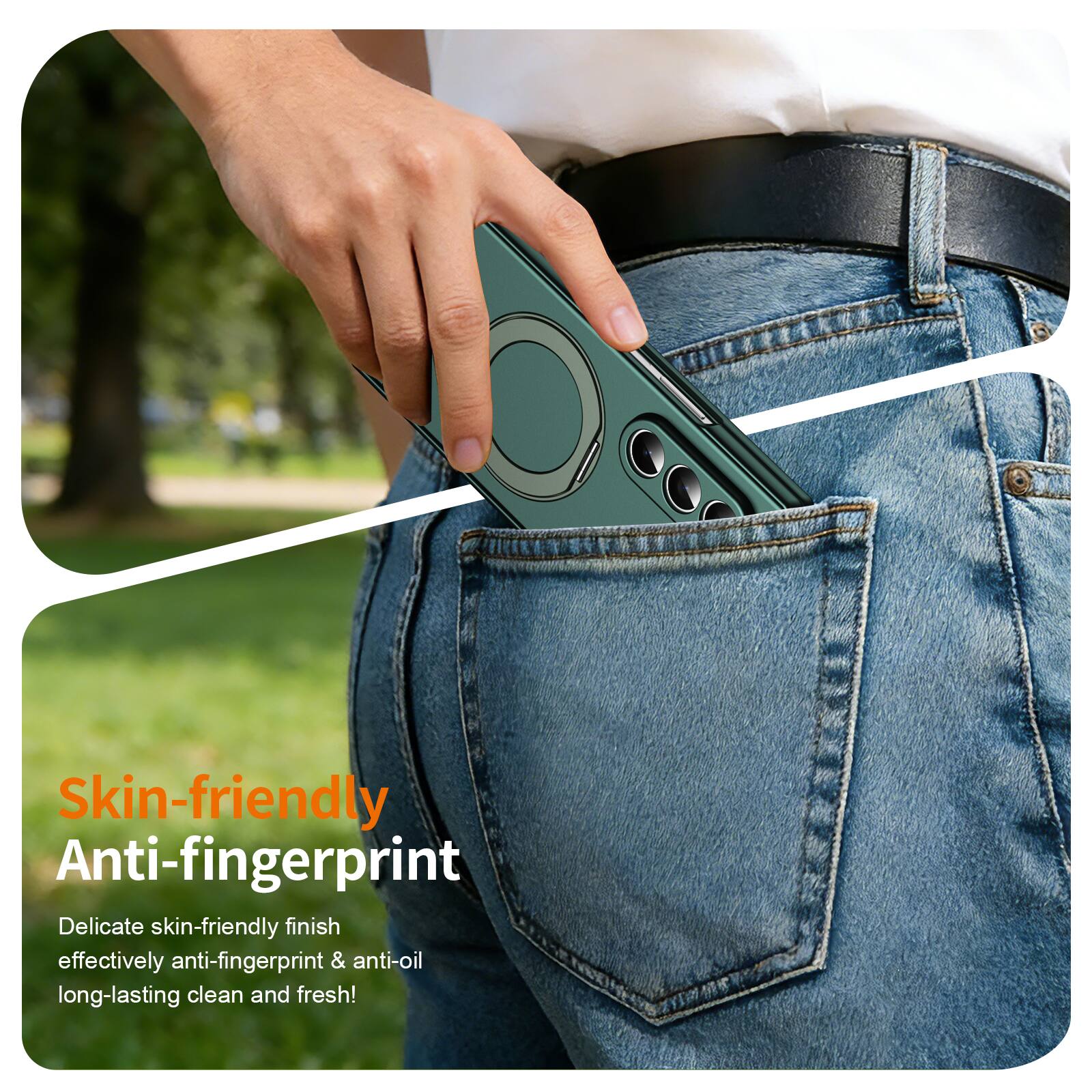 Skin-friendly Anti-fingerprint  
Delicate skin-friendly finish effectively anti-fingerprint & anti-oil long-lasting clean and fresh!