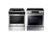 Alt View Zoom 17. Samsung - 5.8 Cu. Ft. Self-Cleaning Slide-In Electric Convection Range - Stainless steel.