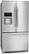 Angle. Frigidaire - Gallery 22.6 Cu. Ft. Frost-Free Counter Depth French Door Refrigerator with Thru-the-Door Ice and Water - Stainless steel.