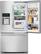 Alt View 16. Frigidaire - Gallery 22.6 Cu. Ft. Frost-Free Counter Depth French Door Refrigerator with Thru-the-Door Ice and Water - Stainless steel.