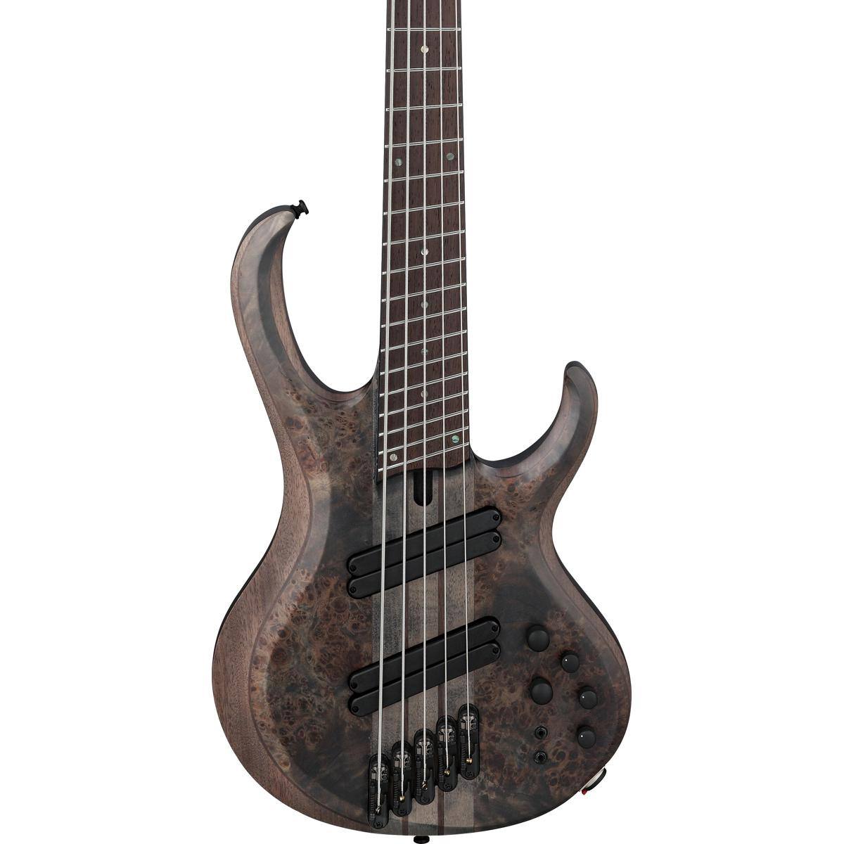 Alt View 3. Ibanez - Ibanez BTB Workshop Series BTB805MS 5-String Electric Bass Guitar, Transparent Gray Flat.