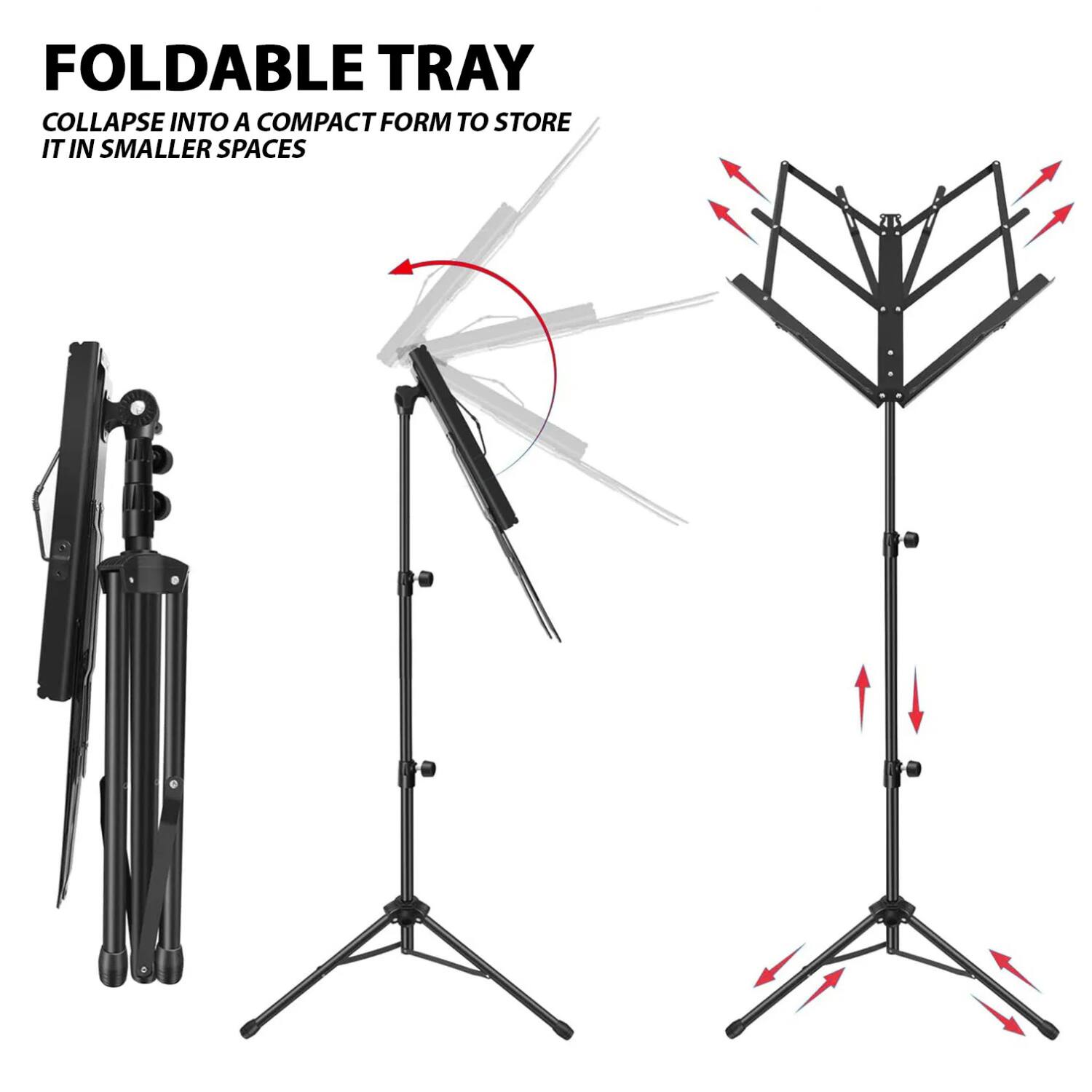 FOLDABLE TRAY  
COLLAPSE INTO A COMPACT FORM TO STORE IT IN SMALLER SPACES