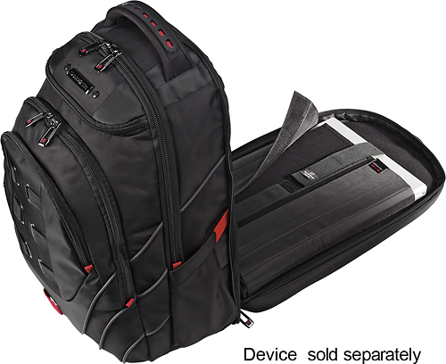 Customer Reviews: Samsonite Tectonic PFT Laptop Backpack Black/Red ...