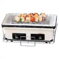 Fire Sense - Yakatori Charcoal Grill - Tan - Angle_Zoom