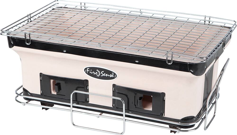 Left. Fire Sense - Yakatori Charcoal Grill - Tan.