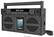 Front Standard. iHome - Portable Bluetooth FM Stereo Boombox for Apple® iPad®, iPod® and iPhone® - Gunmetal.