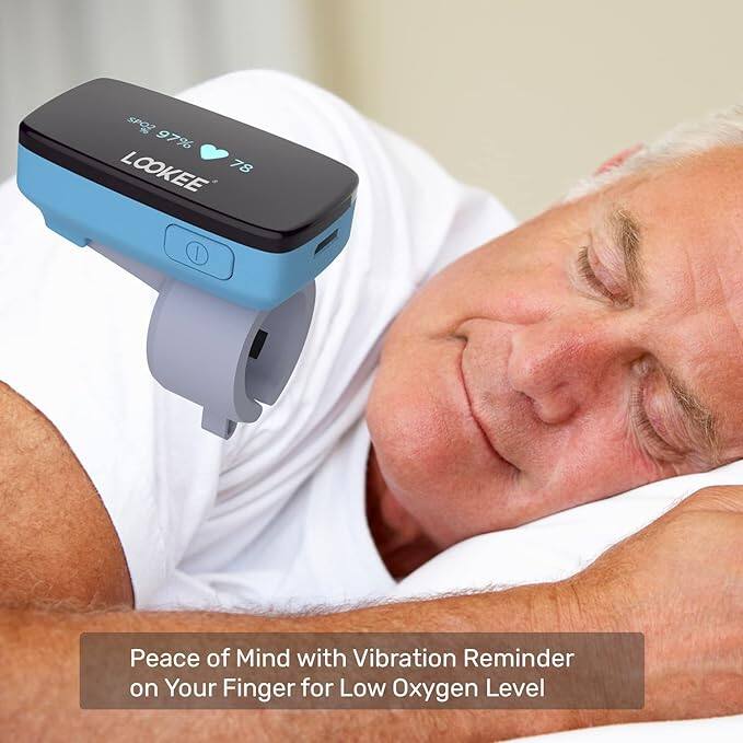 SPO2 97%  
LOOKEE 78  

Peace of Mind with Vibration Reminder on Your Finger for Low Oxygen Level