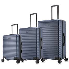 InUSA - Deep lightweight hardside spinner 3 Piece Luggage Set 20"/24"/28" - Blue