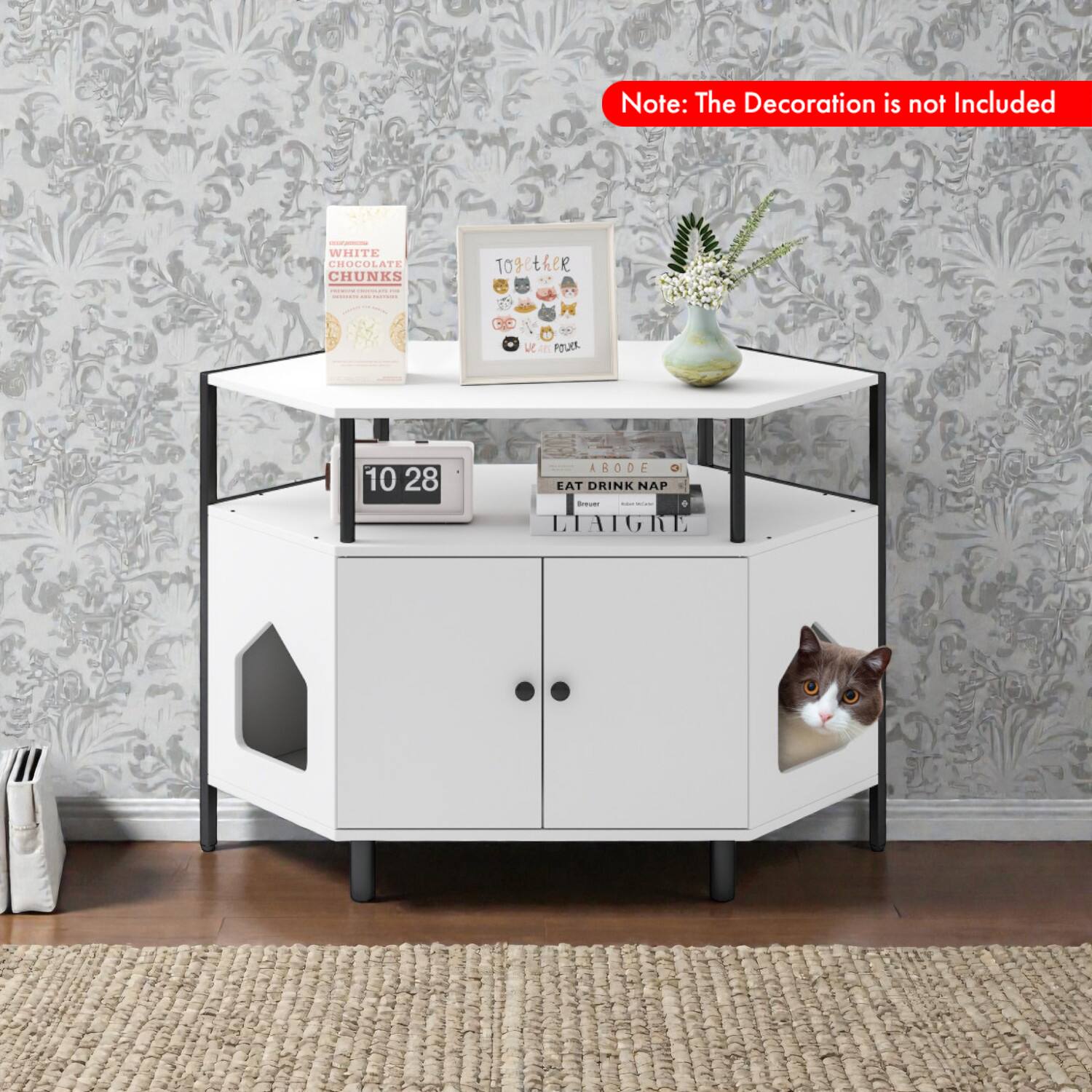 Note: The Decoration is not Included

- WHITE CHOCOLATE CHUNKS
- Together
- EAT DRINK NAP
- LIAIGRE