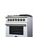 Alt View 2. Forno Appliances - Massimo 4.32 Cu. Ft. Freestanding Dual Fuel True Convection Range with Air Fryer Basket - White.