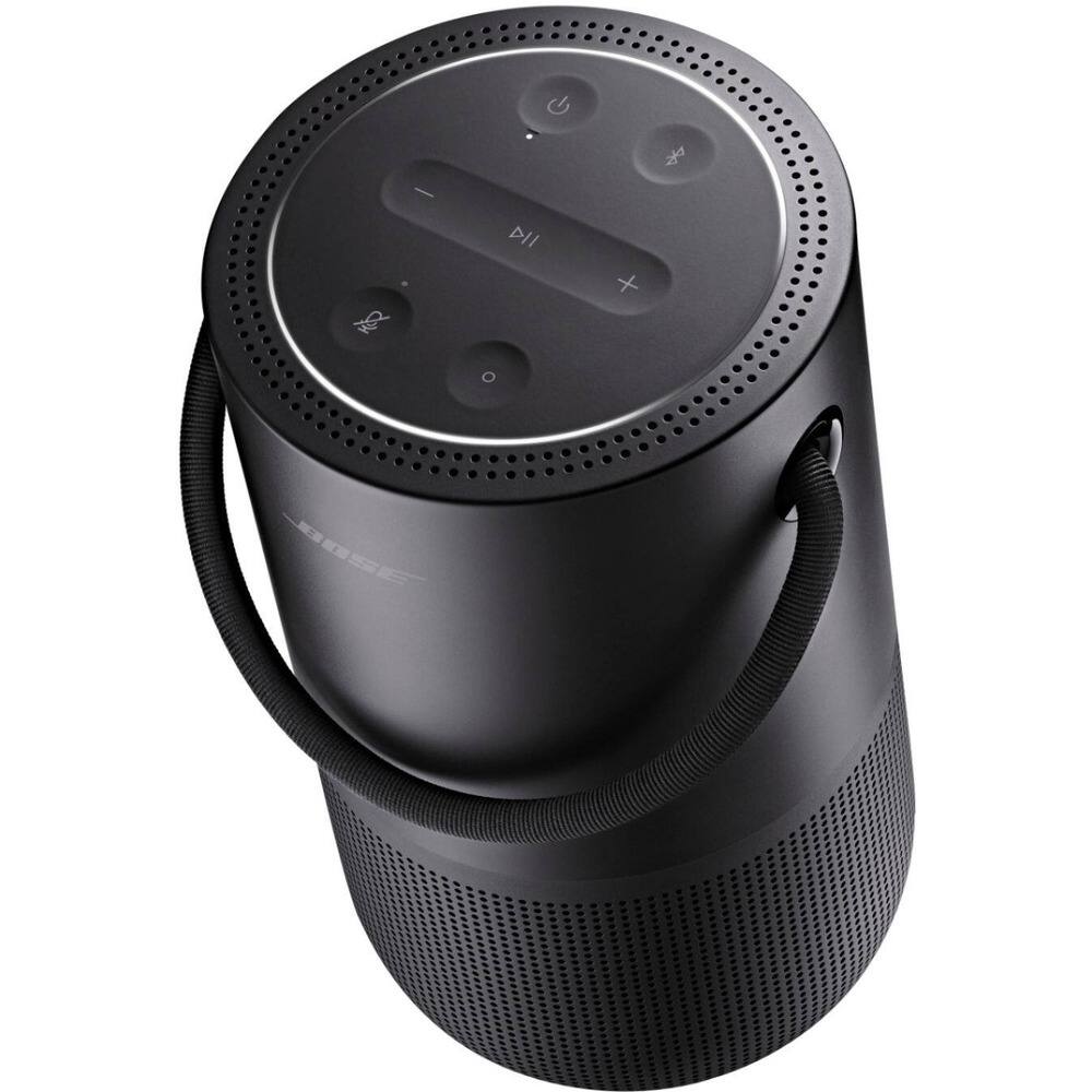 Angle. Bose - Portable Smart Speaker, Wireless Bluetooth Speaker with Alexa Voice Control Built-In - Black.