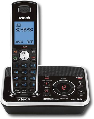 Front Standard. VTech - DECT 6.0 Expandable Cordless Phone with Digital Answering System and Caller ID.