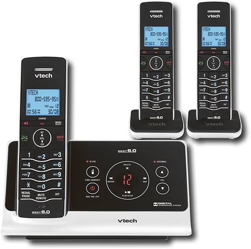 Front Standard. VTech - DECT 6.0 Expandable Cordless Phone System with Digital Answering System.