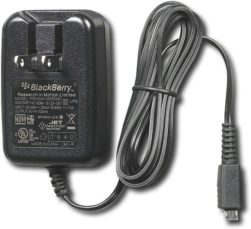 Front Standard. BlackBerry - Wall Charger.