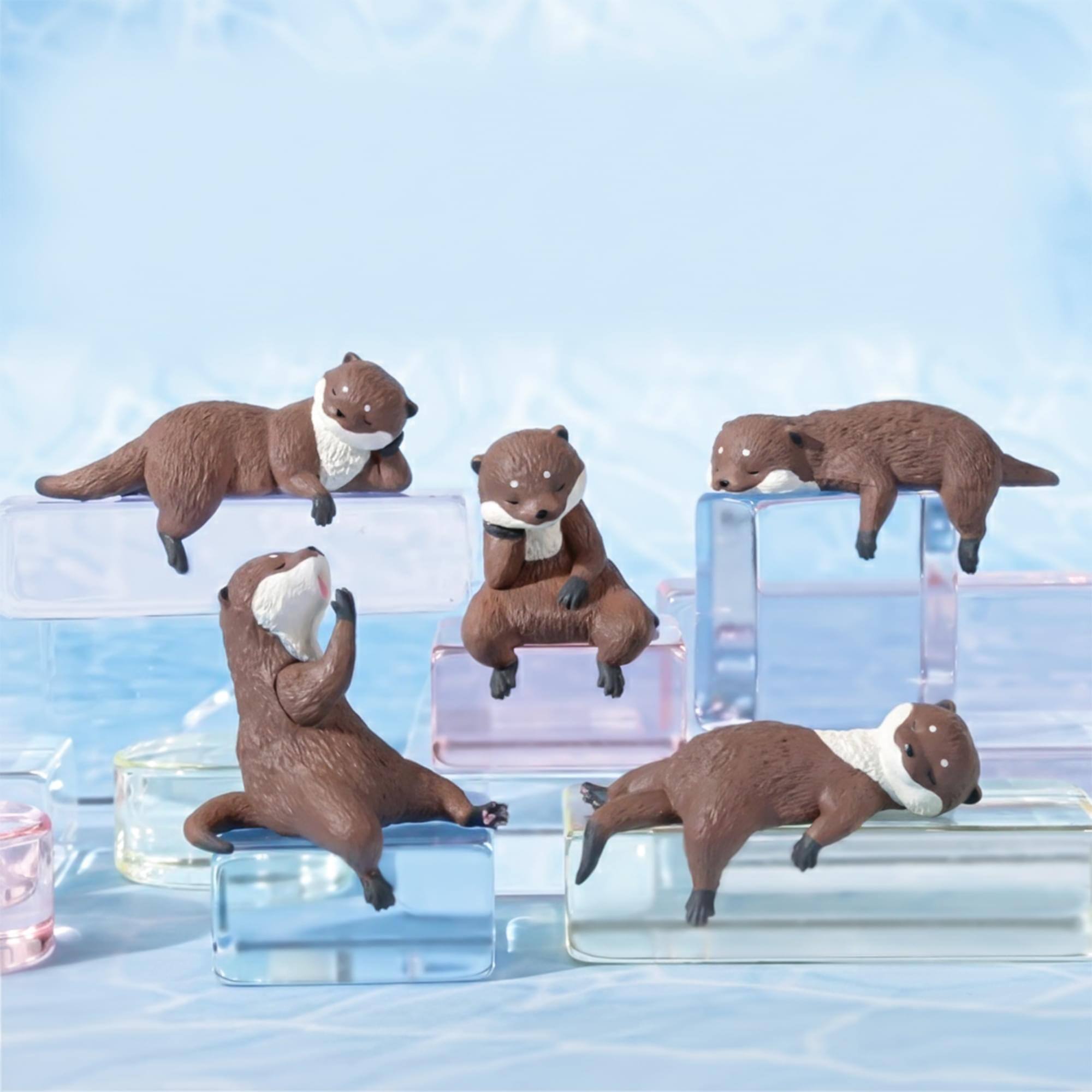 Alt View 10. Little Buddy - Playful Hanging Otter Blind Box Mini Figure | One Random - Multi-Colored.
