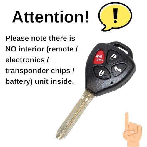 Attention!  
Please note there is NO interior (remote / electronics / transponder chips / battery) unit inside.