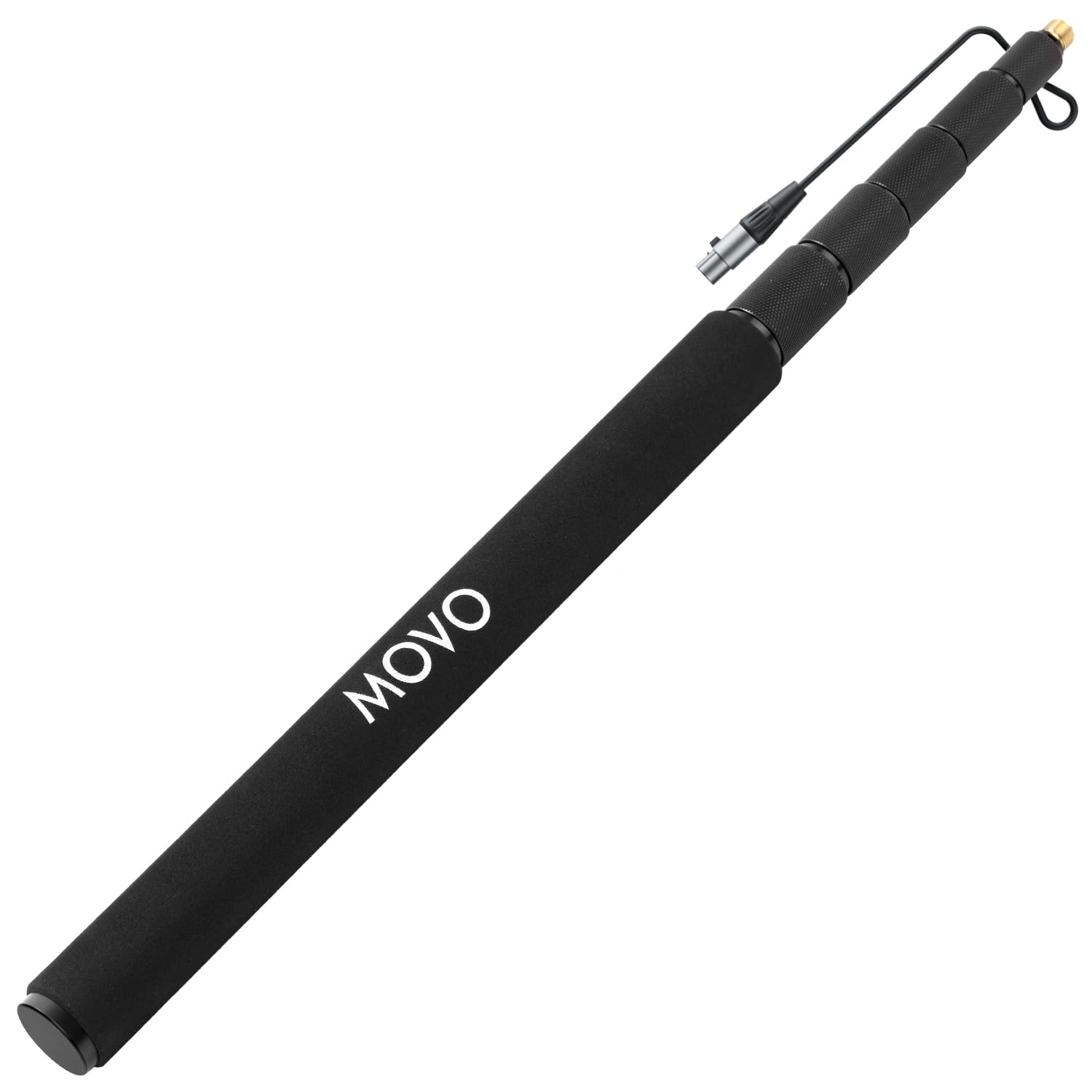 Front. MOVO - Movo CMP-17C Professional 9.8' Aluminum Boom Pole for Shotgun Microphones with Internal XLR Cable.