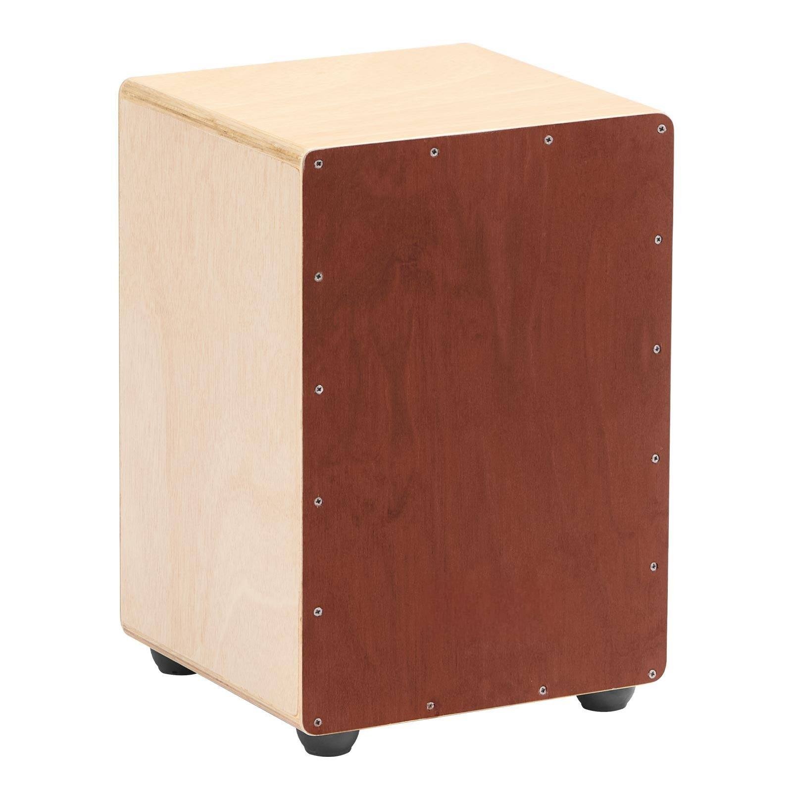 Alt View 8. Glintex - Cajon Box Drum Wooden Birchwood Percussion with Snare Wires, Compact Box for Studio & Stage Use - Brown.