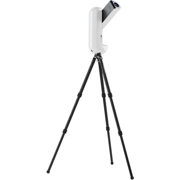Left. Vaonis - Vaonis Vespera Pro 2 Smart Astrophotography Telescope w/ App Control, 11Hr Battery & Carbon Fiber Tripod - White.