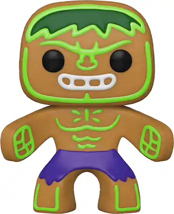 Front. Funko - FUNKO POP! MARVEL: Holiday- Hulk - Collectibles - Multicolor.
