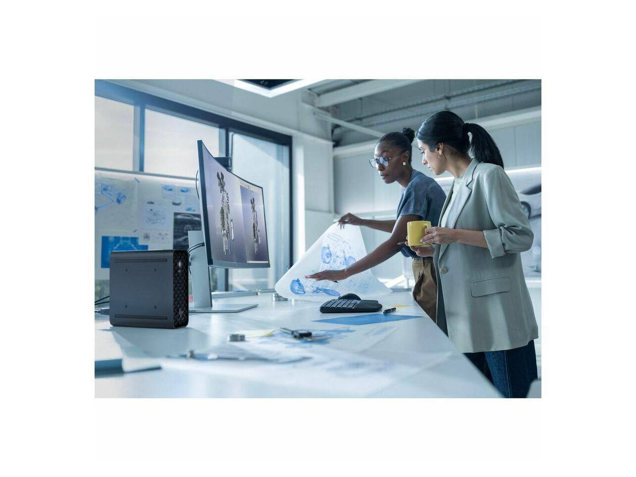 Alt View 5. HP - HP Z2 G1i Workstation - Intel Core Ultra 7 265K - 32GB - 1TB SSD - NVIDIA RTX 4000 20GB - Windows 11 Pro - Black.