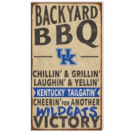 Jardine - Kentucky Wildcats 11'' x 20'' Indoor/Outdoor BBQ Sign - Tan
