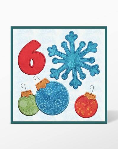 Back. AccuQuilt - Winter Bliss Wall Hanging Machine Embroidery Designs CD Set by Marjorie Busby.