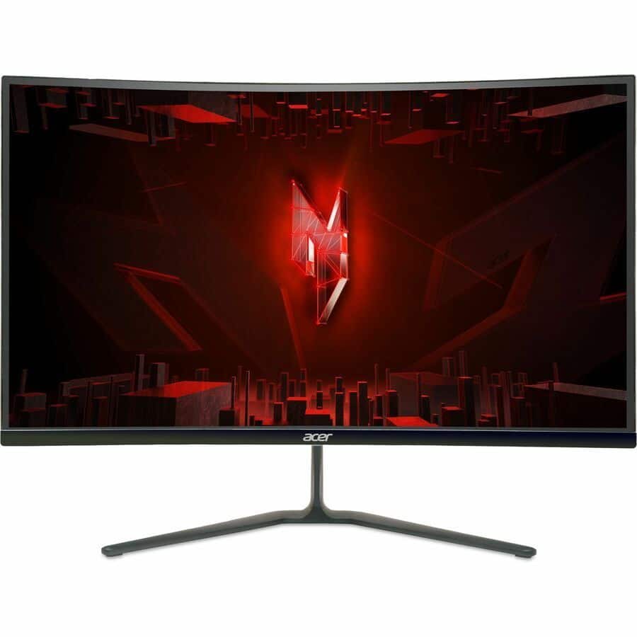 Front. Acer - Nitro 27" Widescreen Gaming LED Monitor ED270R S3 - Black.