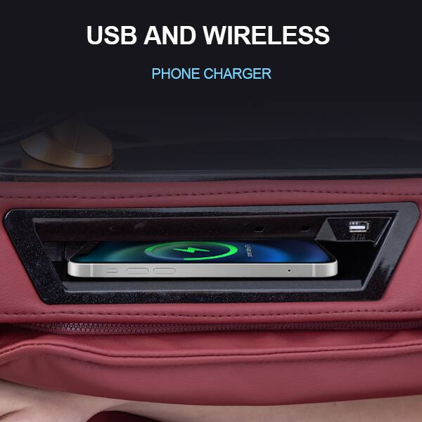 USB AND WIRELESS  
PHONE CHARGER