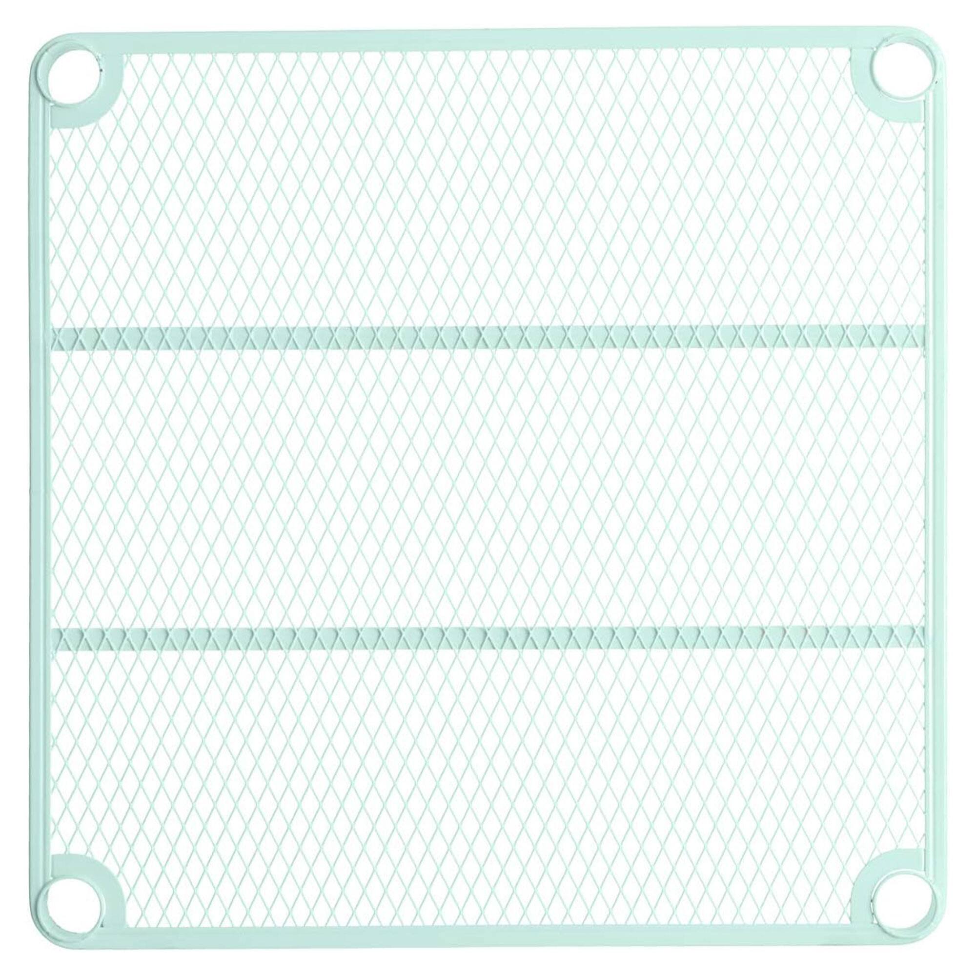 Alt View 5. Design Ideas - Design Ideas MeshWorks 6 Tier Tower Metal Storage Shelving Unit Rack, Green - Sage Green.