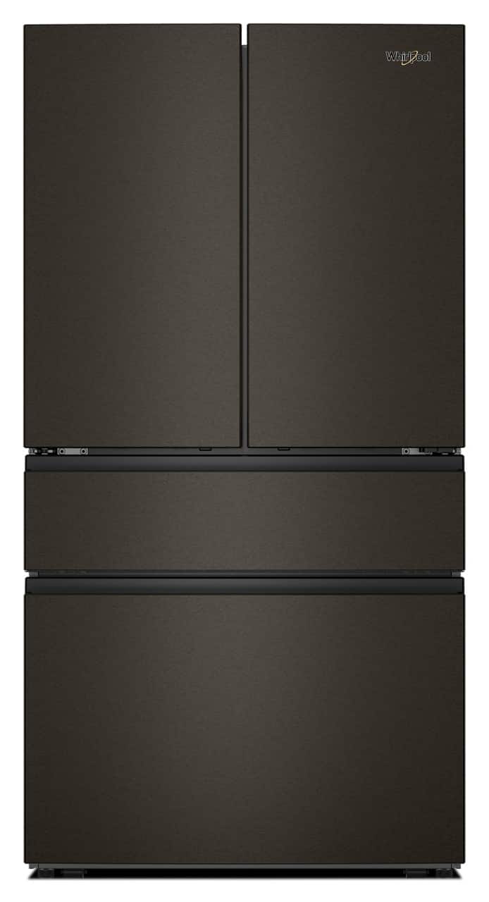 Whirlpool - 30 Cu. Ft. Family-Sized Capacity French Door Refrigerator with Flexible Temperature Drawer - Print Resist Blk Stnlss