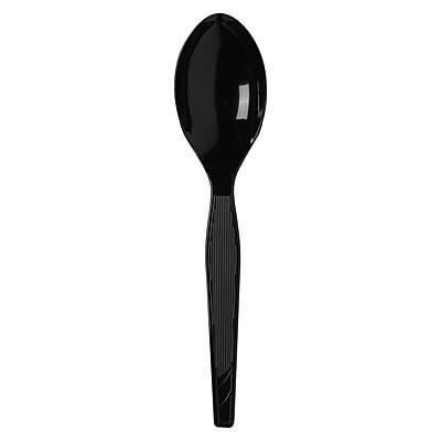 Alt View 2. Dixie - Grab 'N Go Individually Wrapped Medium-Weight Spoon, Dispenser Box, 90/Pack - Black.