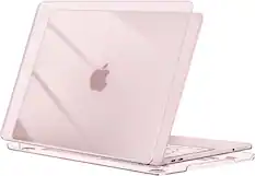 Front. mosiso - Protective Hard Shell Case for MacBook Neo 13 inch Model A3404 (2026) - Crystal Blush.