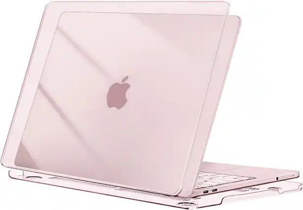 Front. mosiso - Protective Hard Shell Case for MacBook Neo 13 inch Model A3404 (2026) - Crystal Blush.
