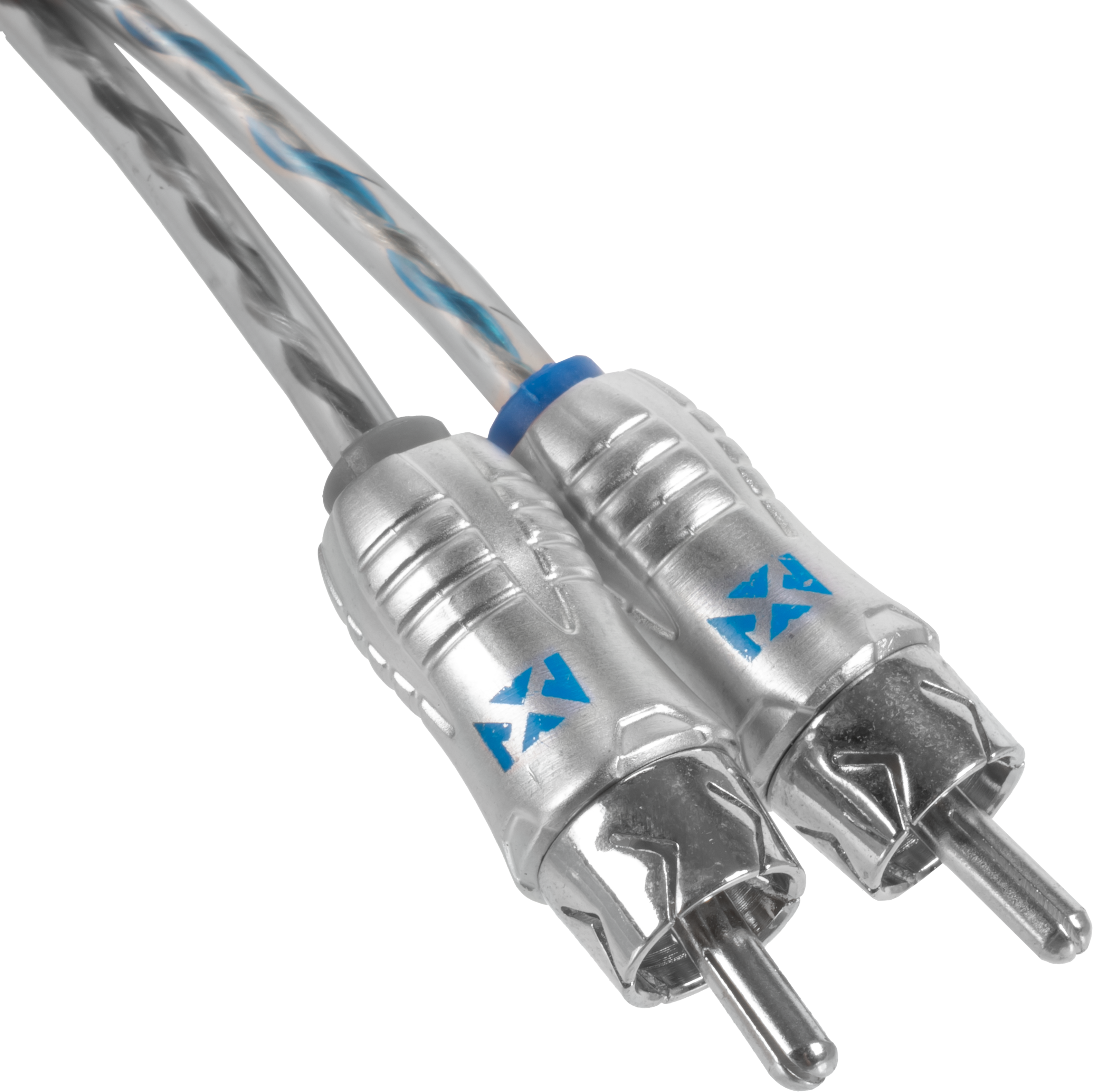 Angle. NVX - XIX22 6.56 ft (2 Meter) Oxygen Free Copper 2-Channel Double Twisted Pair X-Series Car Audio RCA Audio Interconnect Cable.