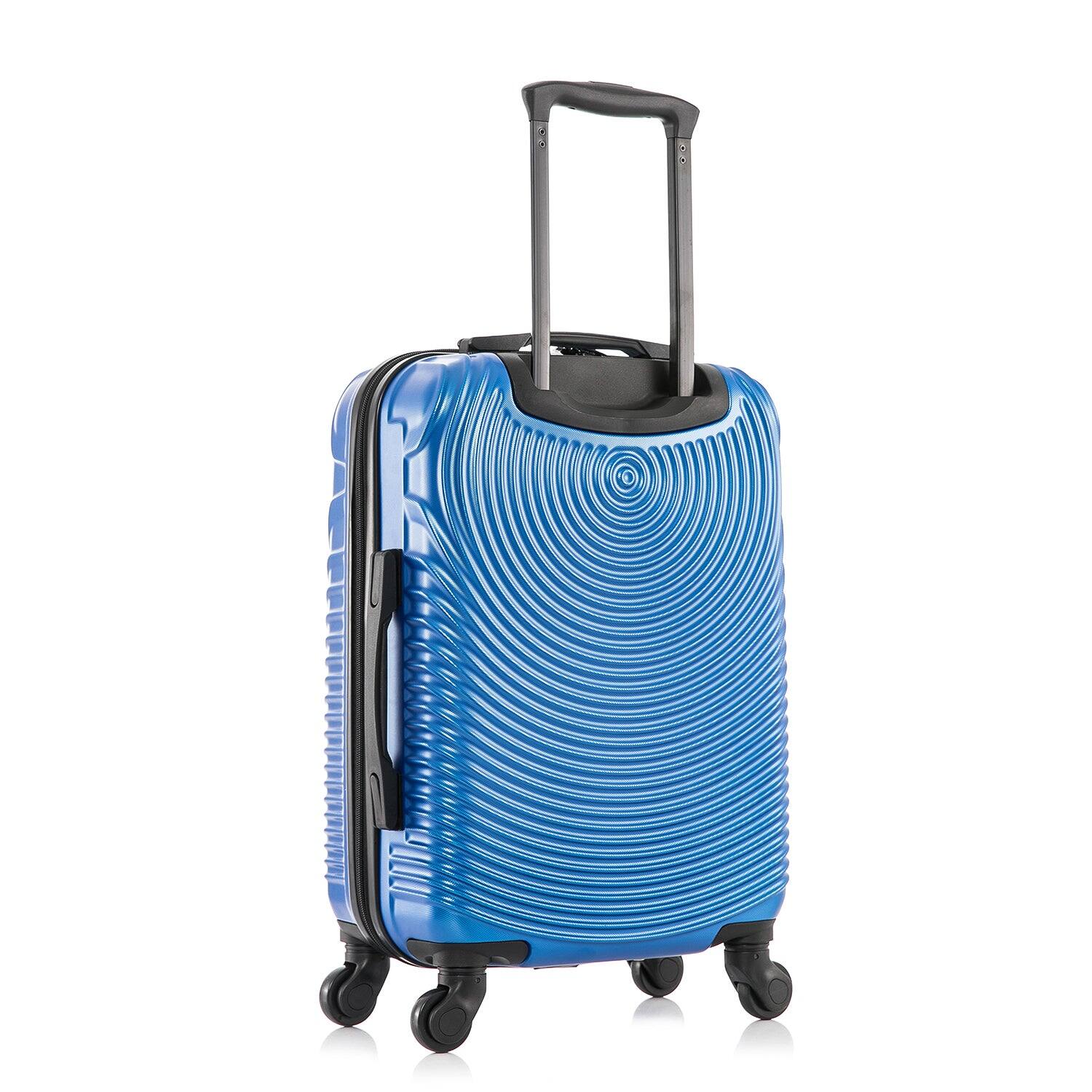 Alt View 1. DUKAP - Inception Lightweight Hardside Spinner Luggage 20" Carry-On - BLUE.