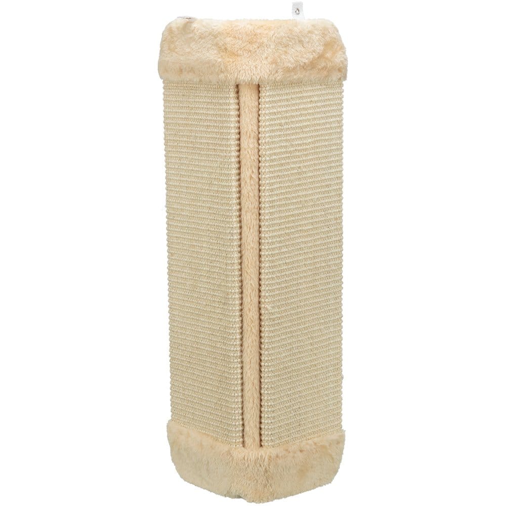 TRIXIE - Wall Mount Sisal Scratching Board for Corners, Vertical Cat Scratcher - Beige