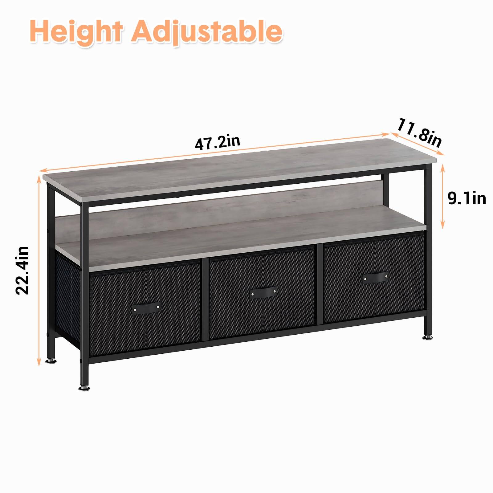 Height Adjustable

- 47.2in
- 22.4in
- 11.8in
- 9.1in