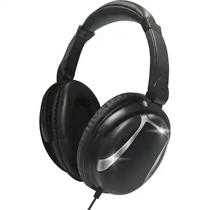 Front. Maxell - Maxell Bass 13 Headphones - Stereo - Wired - Over-the-head, On-ear - Binaural - Circumaural - 4 ft Cable - Black - Black.