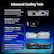 Advanced Cooling Tech
- Open aluminum backplate improves ventilation for better performance and stability.
- Stealth Mode stops fans when GPU temperature falls below 50°C.
- Advanced Vapor Chamber for blazing fast, sustained performance.
- Ultra-dense heat fins to maximize heat dissipation.
- Improved Axial-Fans Dual-ball bearings and redesigned blades push up to 15% more airflow.
PNY GEFORCE RTX 5070Ti