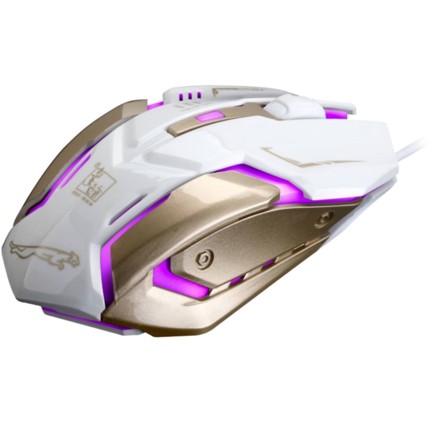 Back. Sanoxy - Sanoxy Gaming Mouse 4 Button USB Wired LED Breathing Fire Button 1600 DPI  Laptop PC (WHITE) - White.
