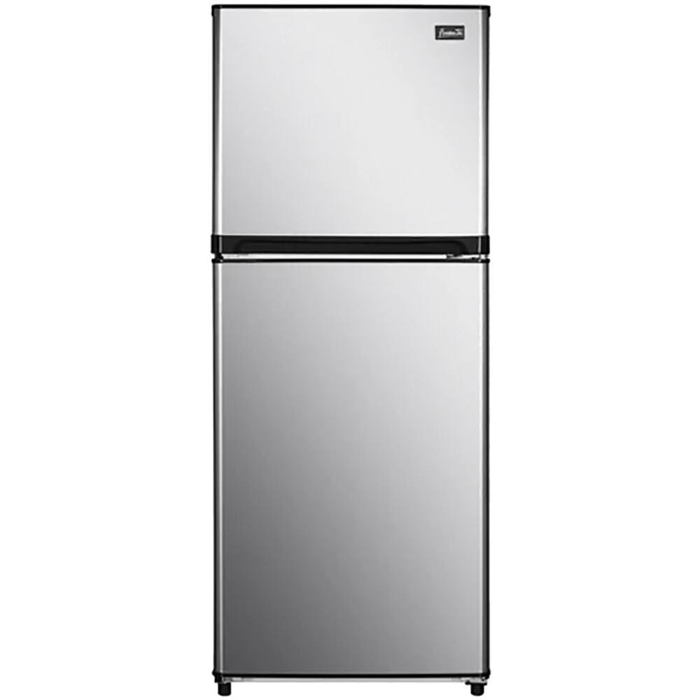Avanti - 10.0 CuFt Top-Mount Refrigerator with Electronic Temperature Control - Stainless Steel