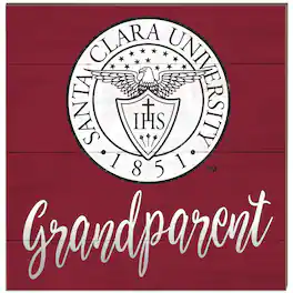 Jardine - Santa Clara Broncos 10'' x 10'' Grandparent Plaque - Maroon