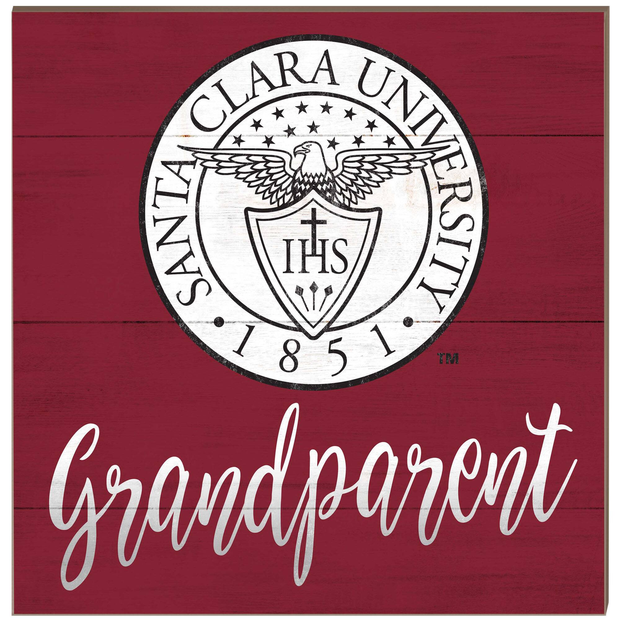 Santa Clara Broncos 10'' x 10'' Grandparent Plaque