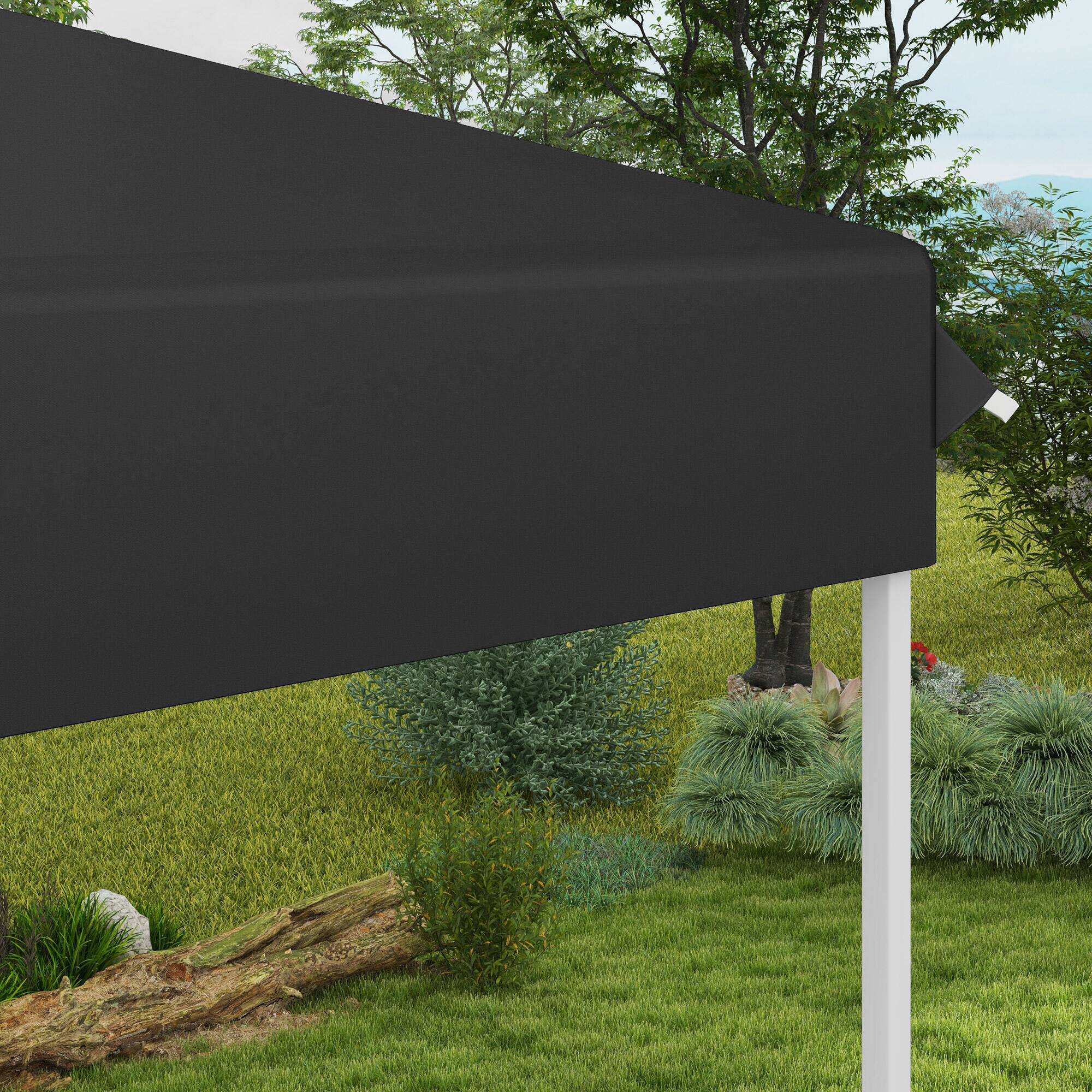 Alt View 8. Outsunny - 13' x 13' Pop Up Canopy Tent, Instant Sun Shelter, Tents for Parties, Height Adjustable for Outdoor, Garden, Patio - Gray.