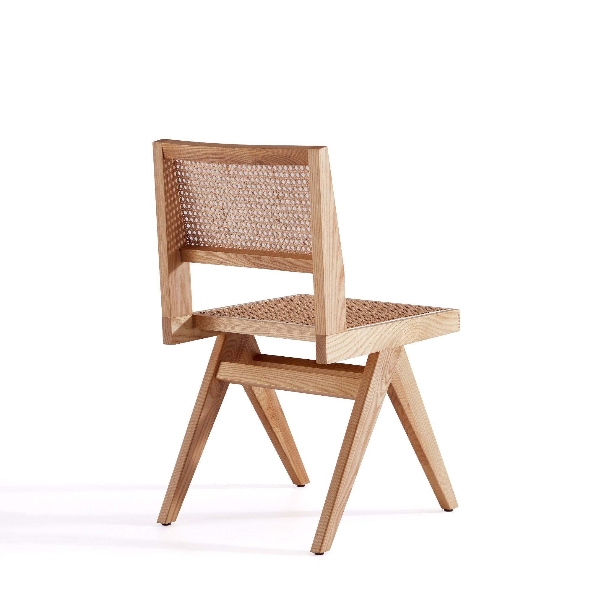 Alt View 2. Manhattan Comfort - Hamlet Industry Chic Wood Dining Chair - Set of 2 - Natural.