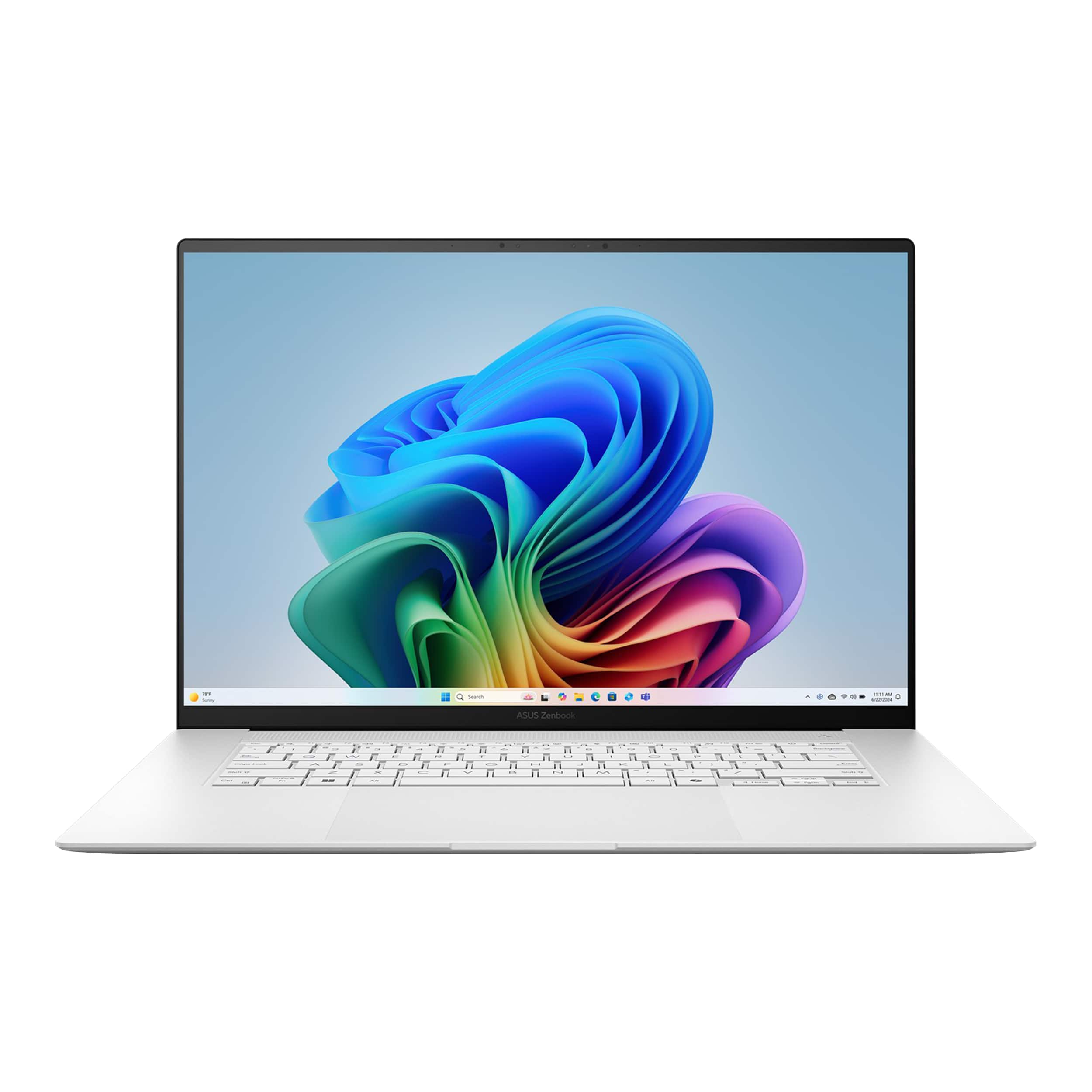 ASUS - Zenbook S 16 16” 3K OLED Touch Screen Laptop - Copilot+ PC - AMD Ryzen AI 9 365 - 24GB Memory - 1TB SSD - Scandinavian White