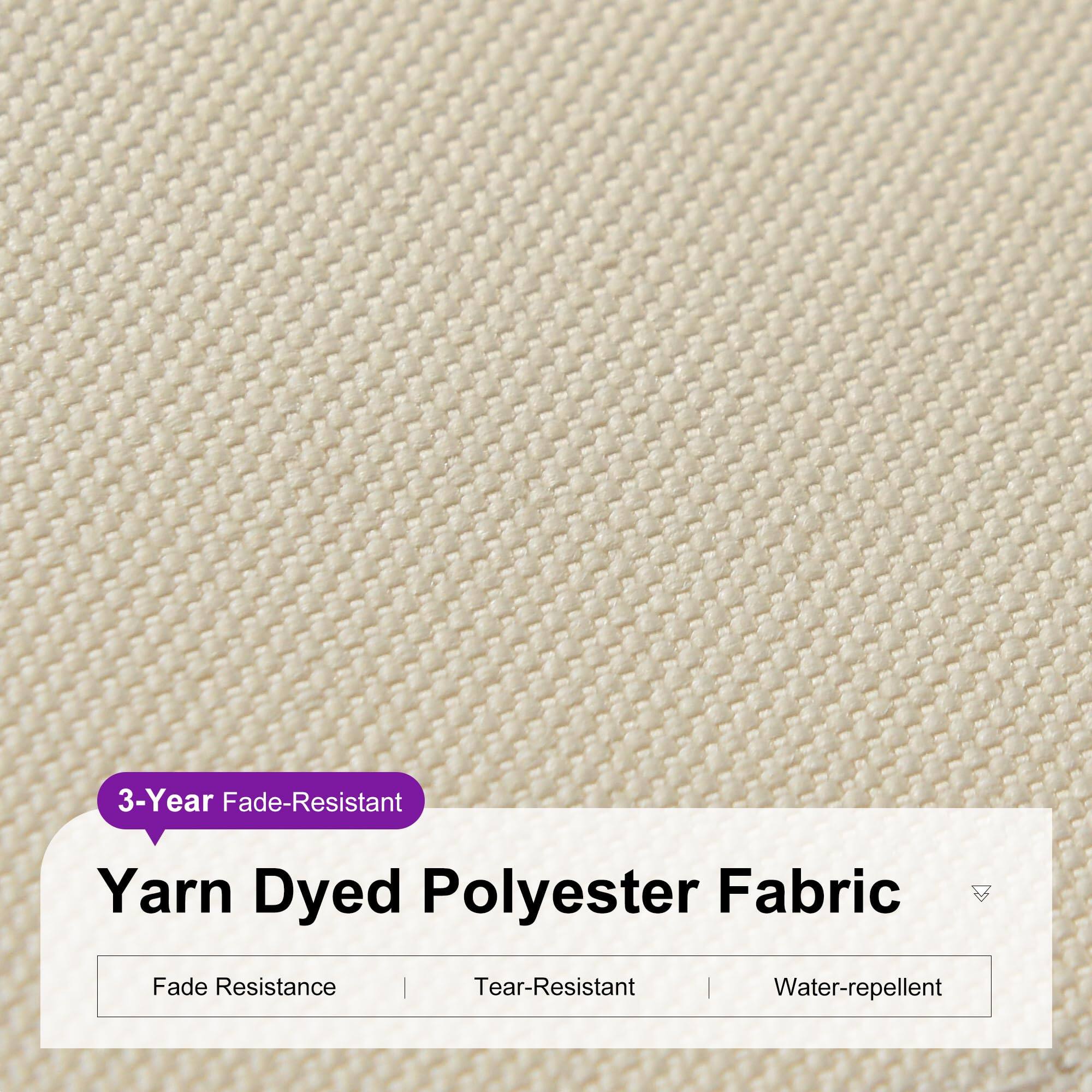 3-Year Fade-Resistant Yarn Dyed Polyester Fabric

- Fade Resistance
- Tear-Resistant
- Water-repellent