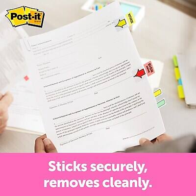 Post-it  
NSTARZE HERE  
Sticks securely, removes cleanly.