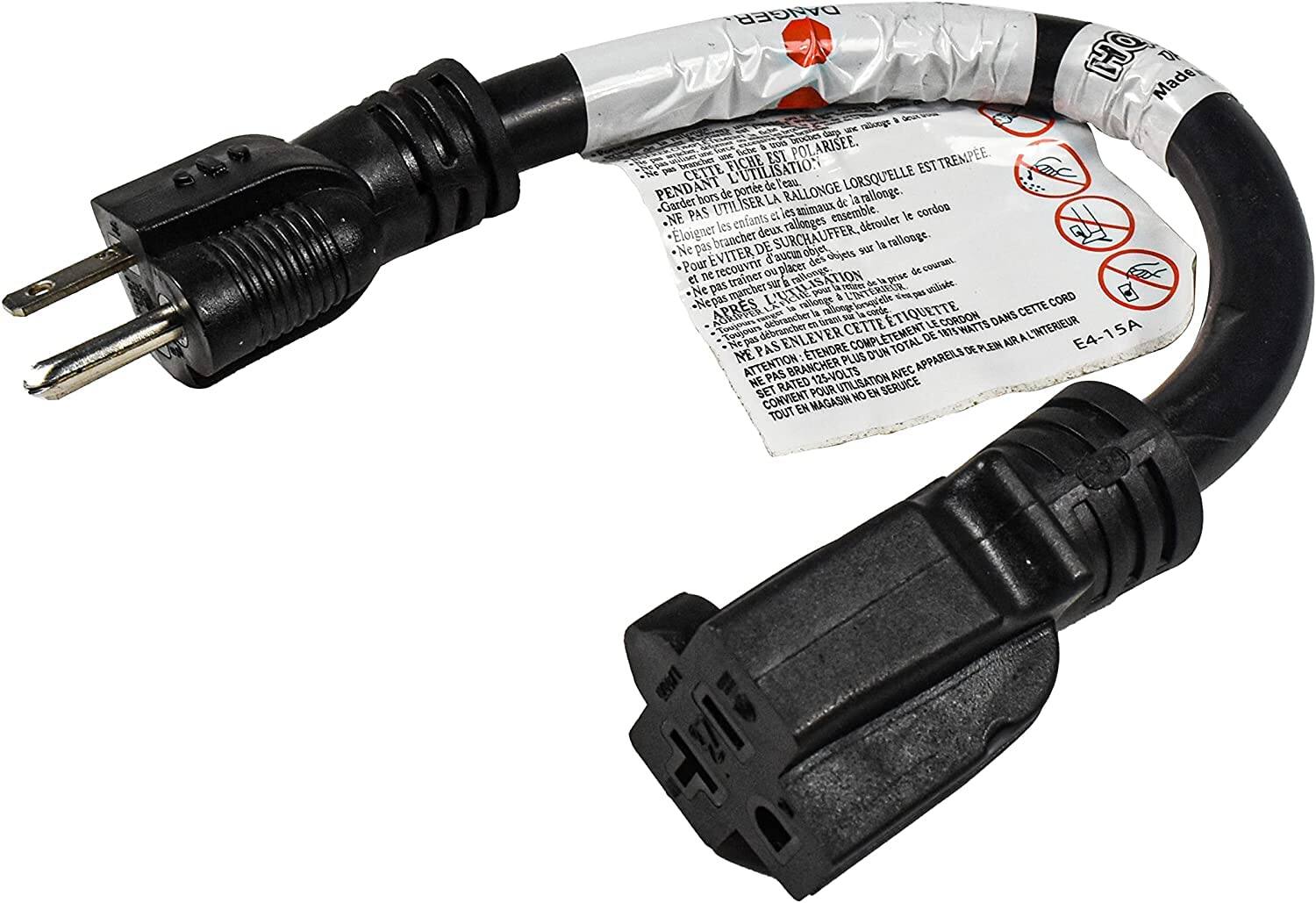 DANGER  
Made in China  

CETTE FICHE EST POLARISÉE.  
PENDANT L'UTILISATION, NE PAS UTILISER LA RALLONGE LORSQU'ELLE EST TREMPÉE.  
Garder hors de l'eau.  
NE PAS UTILISER les animaux ensemble.  
Éloigner les enfants.  
NE pas brancher sur une rallonge.  
NE pas brancher sur un objet chaud.  
NE pas marcher sur le cordon.  
NE pas placer de lourdes charges sur la rallonge.  
NE pas marcher sur la rallonge.  
NE pas dérouler le cordon.  
NE pas marcher sur la rallonge.  
NE pas marcher sur la rallonge.  
NE pas marcher sur la rallonge.  
NE pas marcher sur la rallonge.  
NE pas marcher sur la rallonge.  
NE pas marcher sur la rallonge.  
NE pas marcher sur la rallonge.  
NE pas marcher sur la rallonge.  
NE pas marcher sur la rallonge.  
NE pas marcher sur la rallonge.  
